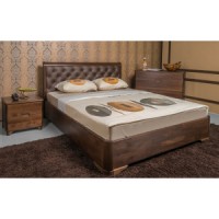 МИЛЕНА PREMIUM с мягкой спинкой РОМБЫ - кровать ТМ ОЛИМП